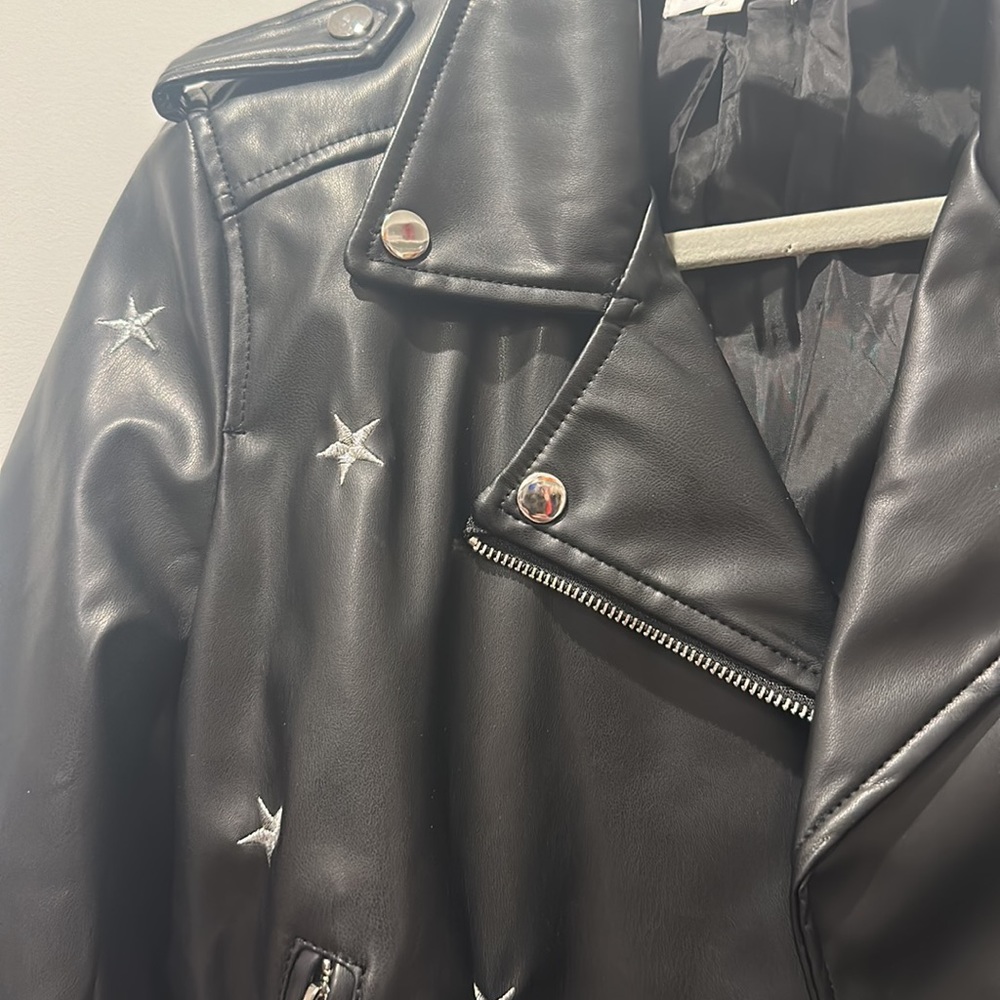 Superdown Embroidered Moto Jacket - image 6